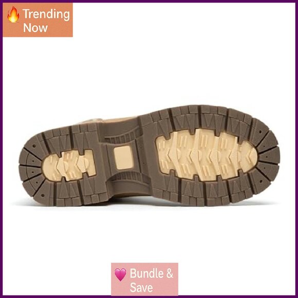 Women's Snow Hiking Winter Boots Waterproof Leather Ankle Boots Non-Slip - Picture 5 of 6